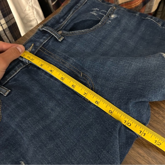 💕 lucky brand MID RISE BOYFRIEND SIENNA Distressed Blue Jeans 10 - Picture 8 of 10